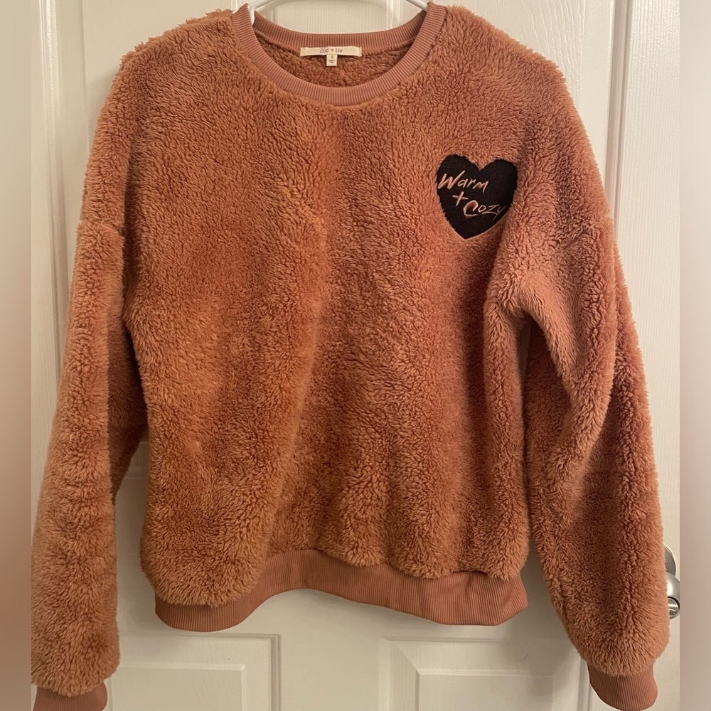 Zoe + Liv Warm & Cozy Teddy Sweatshirt